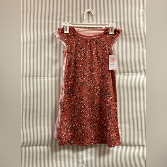 Girls' 2pk Cat/Animal Print NightGown - Picture 2 of 3